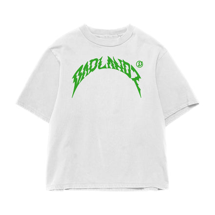 Badlandz White / Kelly Green Short Sleeve Tee