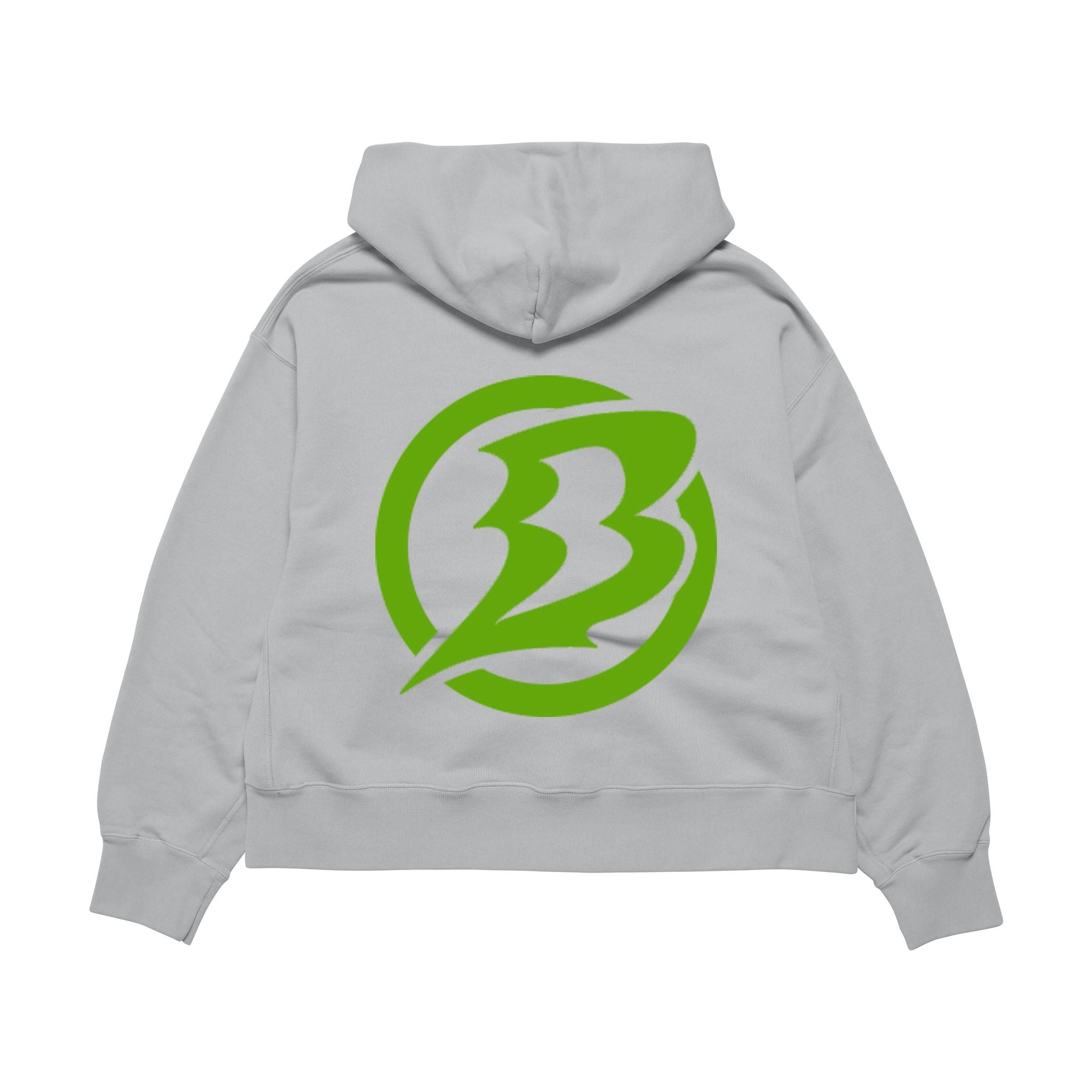 Badlandz Heather Grey/Kelly Green Pullover